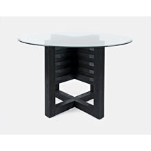 Altamonte Contemporary 48" Round Dining Table with Glass Top