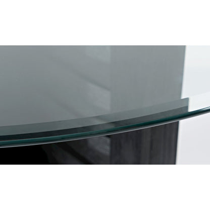 Altamonte Contemporary 48" Round Counter Height Table with Glass Top