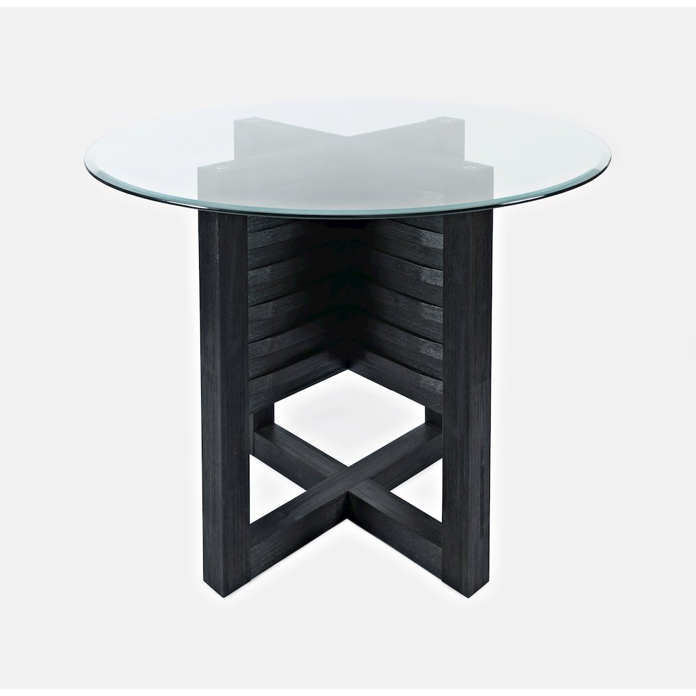 Altamonte Contemporary 48" Round Counter Height Table with Glass Top