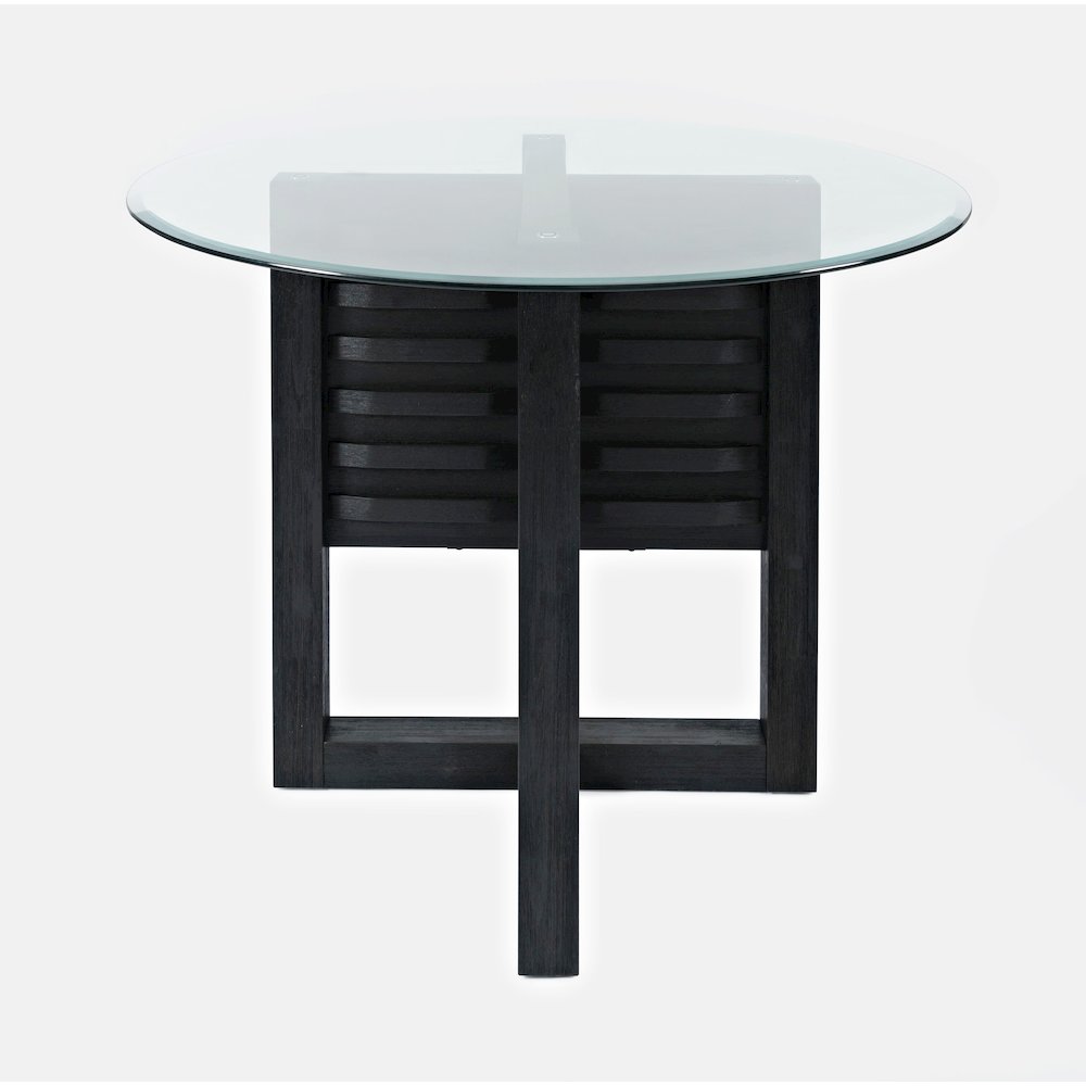 Altamonte Contemporary 48" Round Counter Height Table with Glass Top