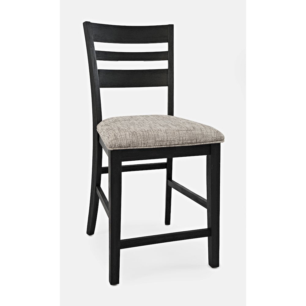 Altamonte Contemporary Ladderback Upholstered Counter Stool (Set of 2)