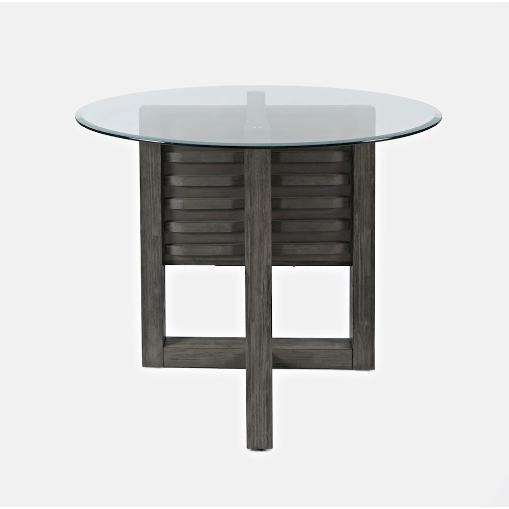 Altamonte Contemporary 48" Round Counter Height Table with Glass Top