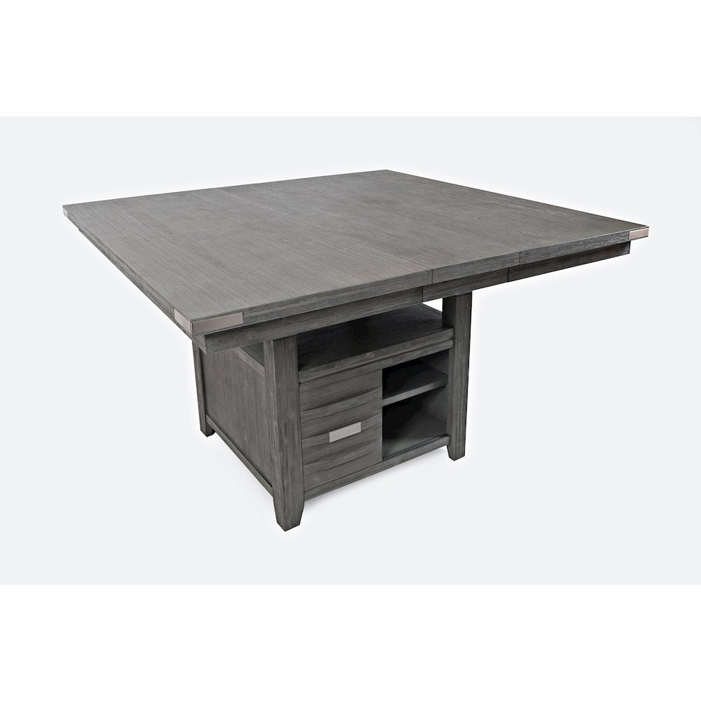 Altamonte Contemporary Adjustable Height Square 60" Storage Table