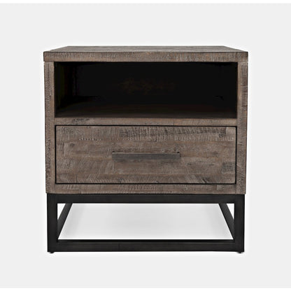 East Hampton Distressed Solid Wood End Table