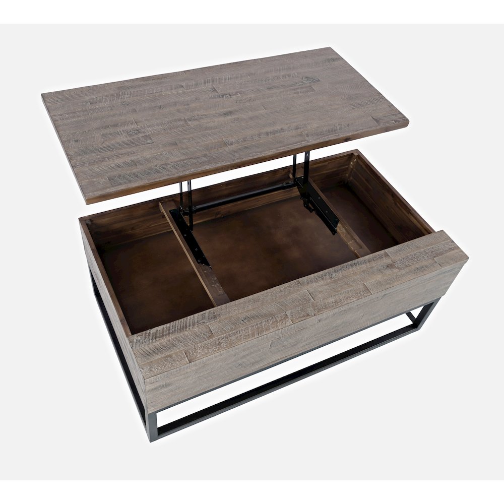 East Hampton Distressed Solid Wood Lift-Top Coffee Table