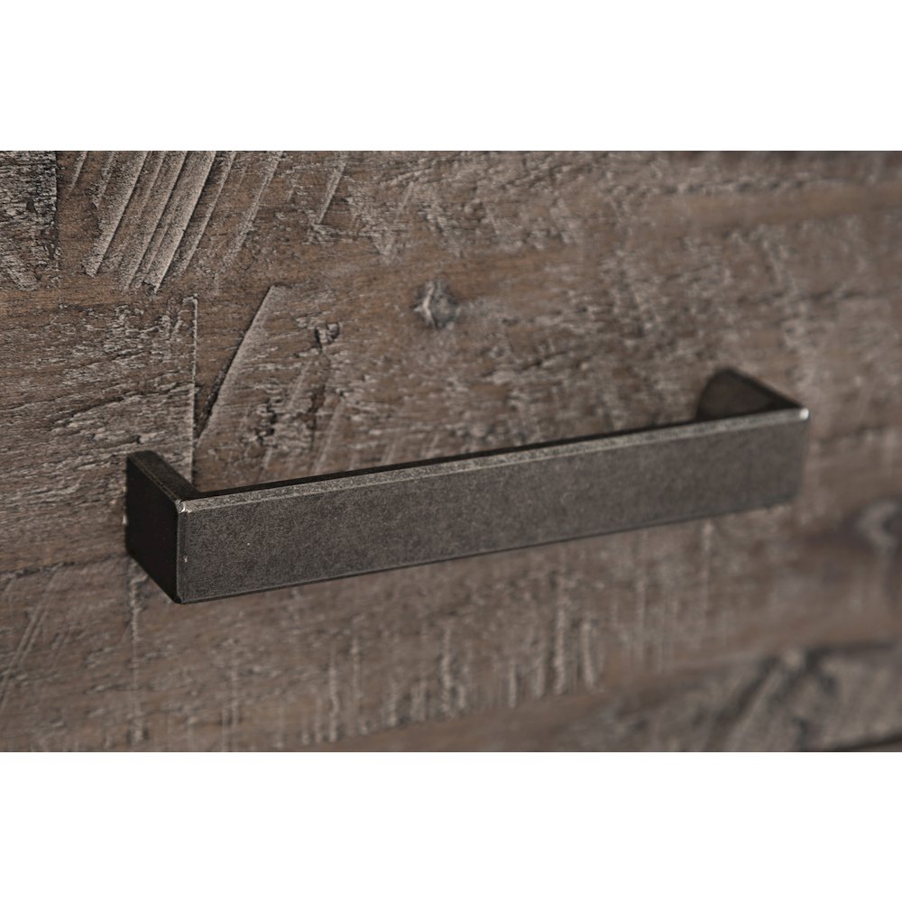 East Hampton Distressed Solid Wood USB Charging Chairside Table