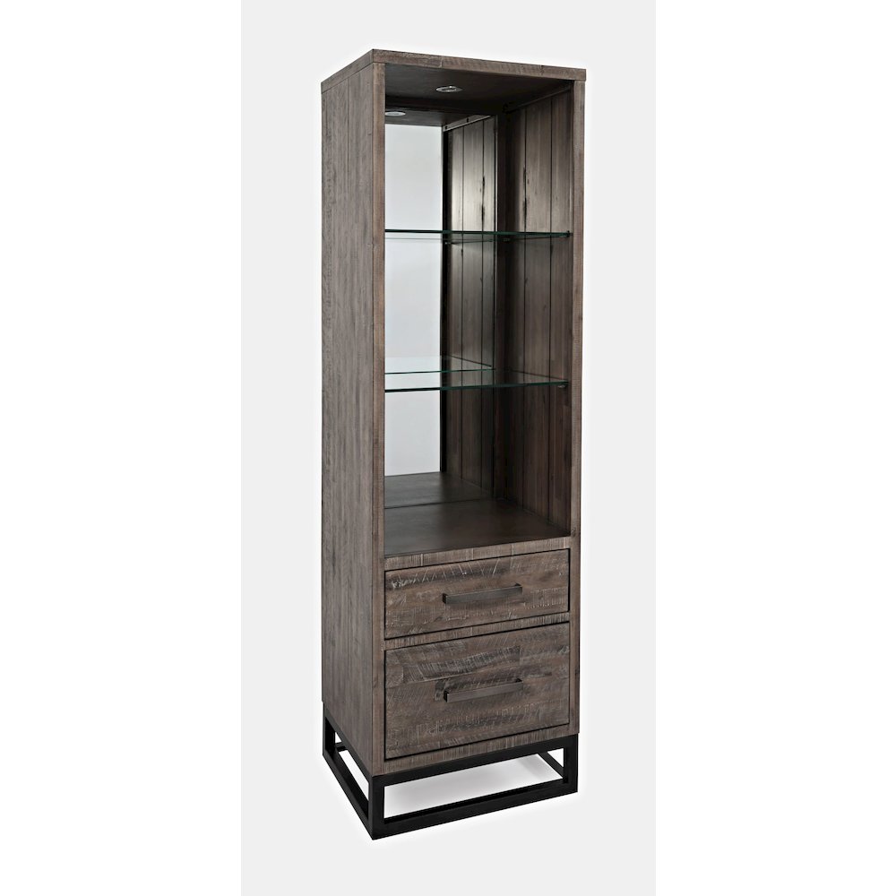 East Hampton Distressed Solid Wood Pier Bookcase