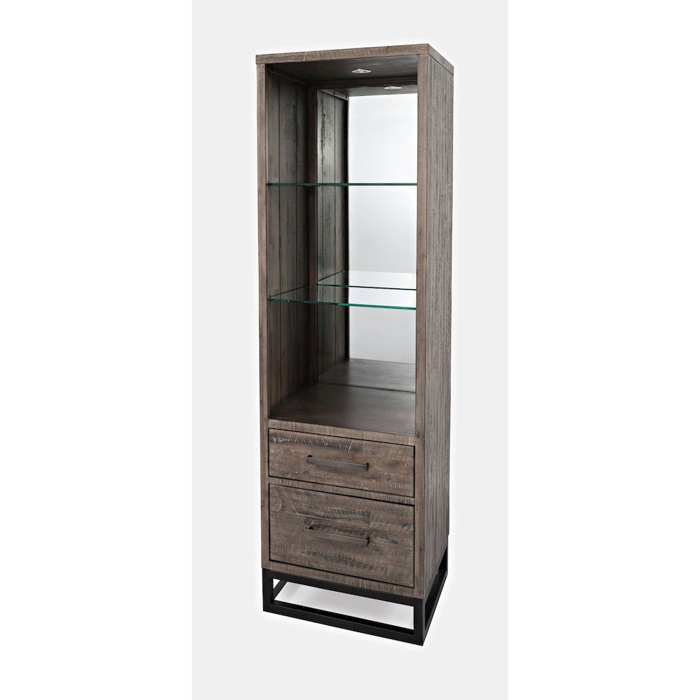 East Hampton Distressed Solid Wood Pier Bookcase