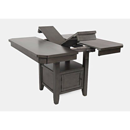 Manchester Contemporary Adjustable Height Storage Square 54" Dining Table