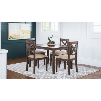 Walnut Creek 5 Piece Dining Set - Table with 4 Chairs