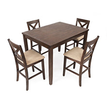 Walnut Creek 5 Piece Counter Height Dining Set - Table with 4 Stools
