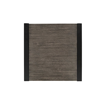 Pinnacle Modern Loft Iron and Wood Grey End Table