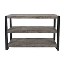 Pinnacle Modern Loft Iron and Wood Grey Sofa Table