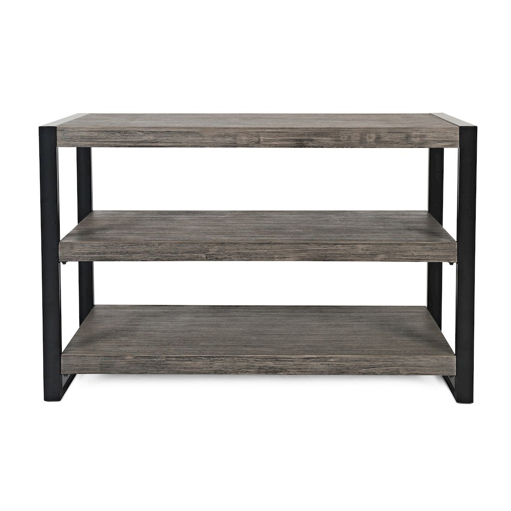 Pinnacle Modern Loft Iron and Wood Grey Sofa Table