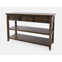 Bakersfield Mission Style  Sofa Table with Three Drawers
