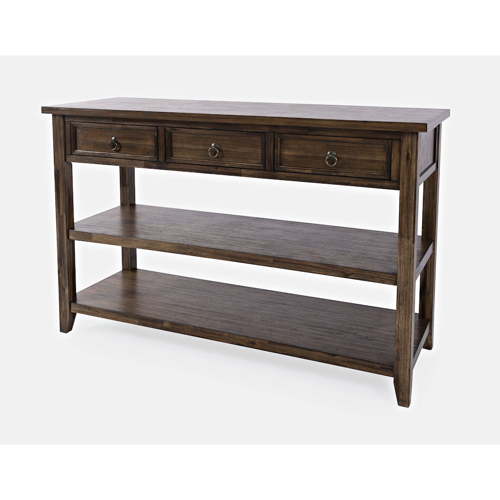 Bakersfield Mission Style  Sofa Table with Three Drawers