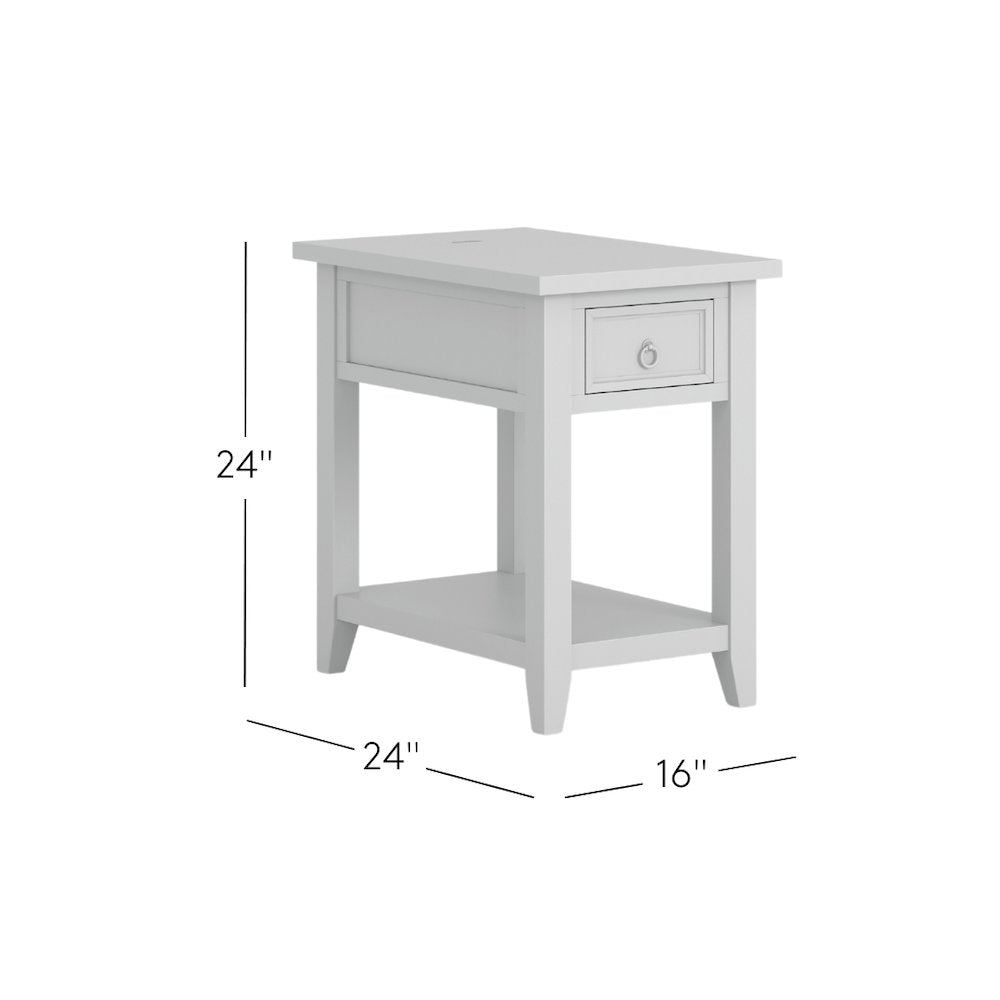 Bakersfield Mission Style  USB Charging Side Table