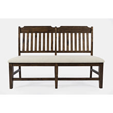 Bakersfield Mission Style  57'' Solid Acacia Upholstered Dining Bench