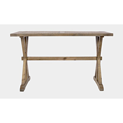 Carlyle Crossing Modern Rustic Distressed Solid Wood Sofa Table with Trestle