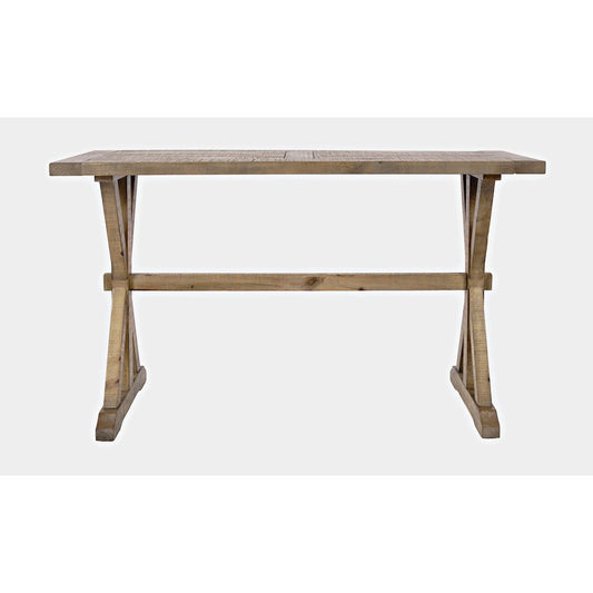 Carlyle Crossing Modern Rustic Distressed Solid Wood Sofa Table with Trestle
