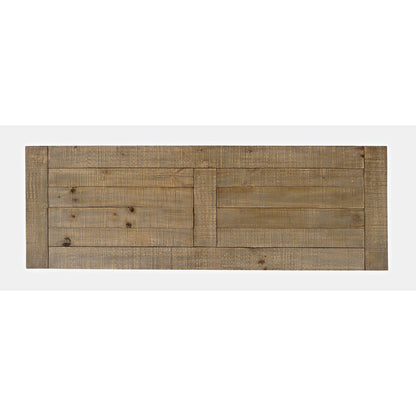 Carlyle Crossing Modern Rustic Distressed Solid Wood Sofa Table with Trestle