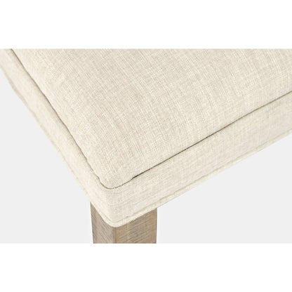 Modern Rustic Distressed Solid Wood Upholstered Parsons Dining Chair (Set of 2)