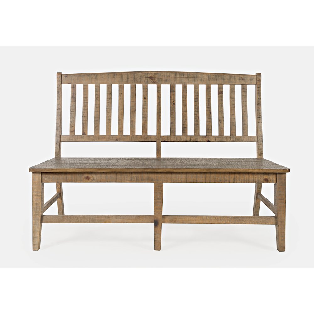 Carlyle Crossing Solid Wood 78" Six-Piece Dining Set with Bench and Slat Chairs