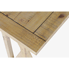 Modern Rustic Solid Wood Pine Counter Height Sofa Table Set with Three Stools