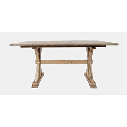 Modern Rustic Solid Wood Counter Height 78" Extension Dining Table