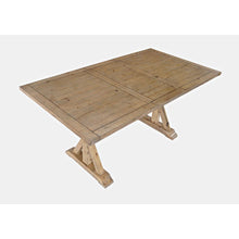 Modern Rustic Solid Wood Counter Height 78" Extension Dining Table