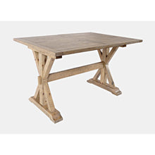 Modern Rustic Solid Wood Counter Height 78" Extension Dining Table