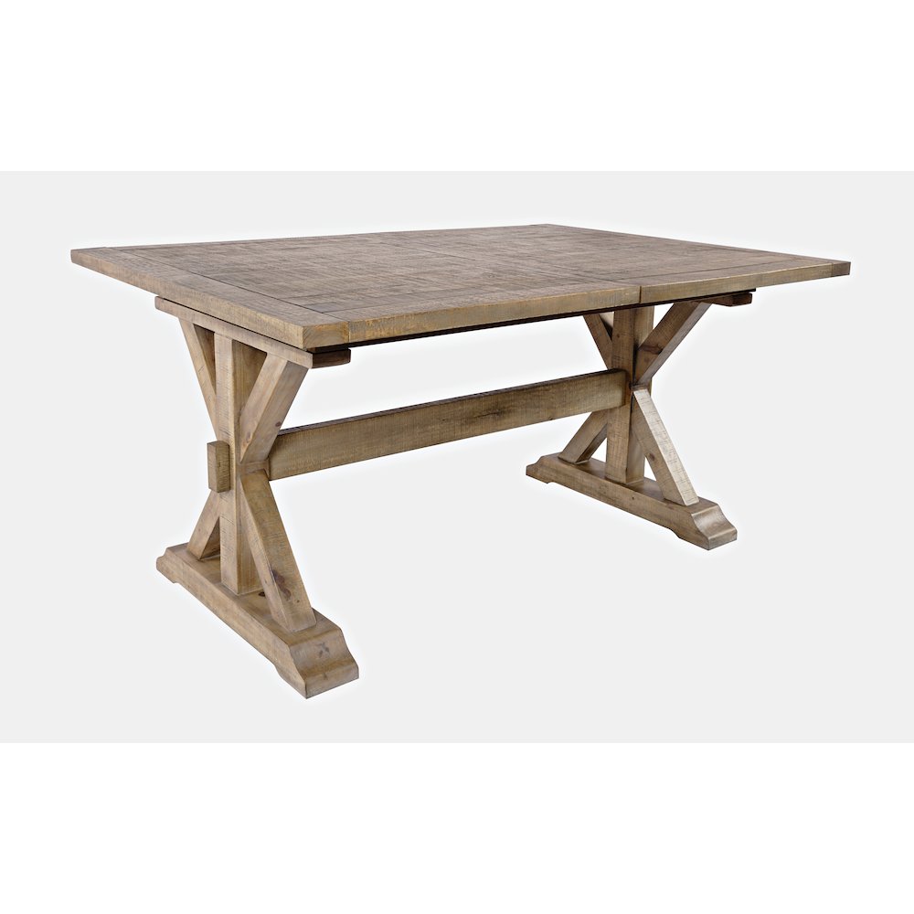 Carlyle Crossing Modern Rustic Solid Wood Extension 78" Dining Table