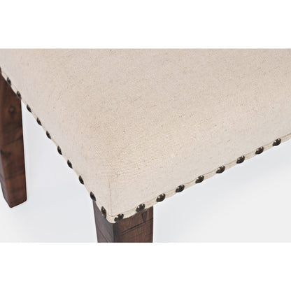 Fairview Transitional 52" Backless Upholstered Dining Bench