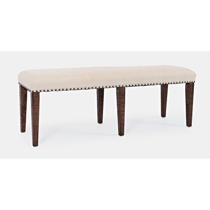 Fairview Transitional 52" Backless Upholstered Dining Bench