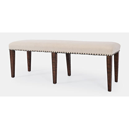 Fairview Transitional 52" Backless Upholstered Dining Bench