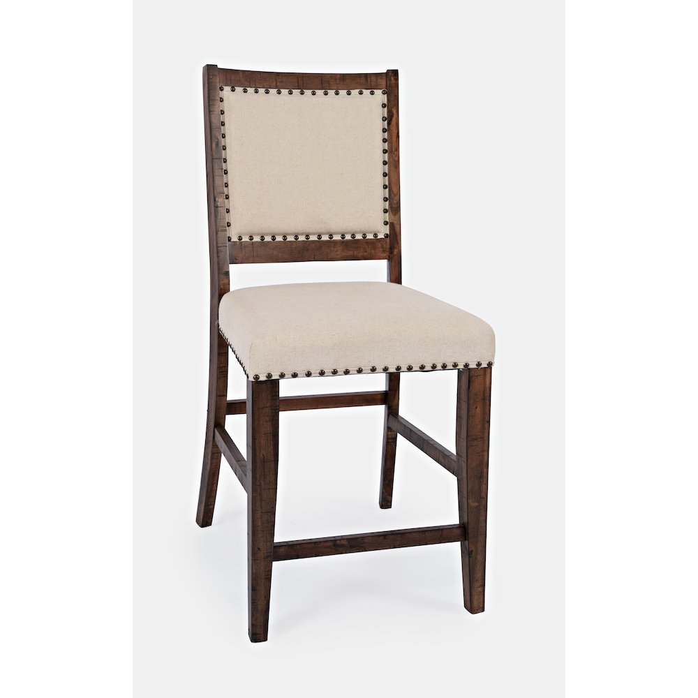 Fairview Transitional Upholstered Counter Stool (Set of 2)