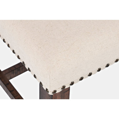 Fairview Transitional 52" Backless Upholstered Counter Height Bench