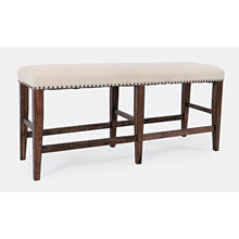 Fairview Transitional 52" Backless Upholstered Counter Height Bench