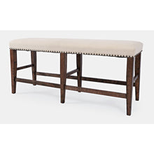 Fairview Transitional 52" Backless Upholstered Counter Height Bench
