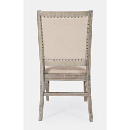 Fairview Transitional Solid Wood Upholstered Side Chair (Set of 2)