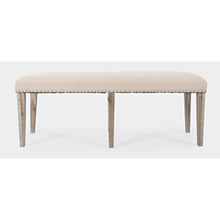 Fairview Transitional 52" Backless Upholstered Dining Bench