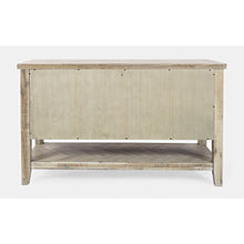 Fairview Transitional Herringbone Modern Distressed Solid Wood Buffet Server