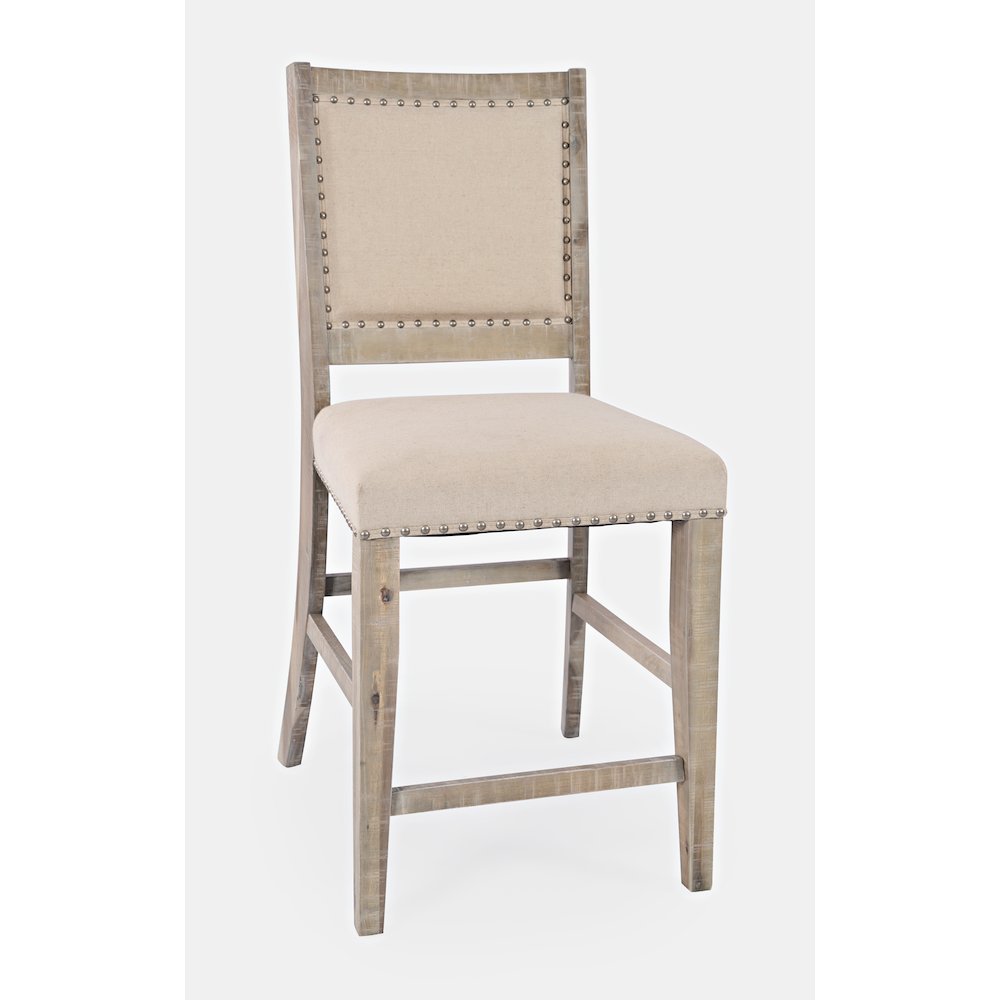 Fairview Transitional Upholstered Counter Stool (Set of 2)