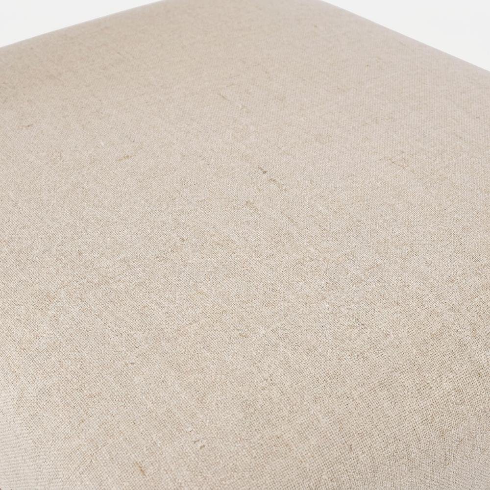 Acacia Veneer Cotton-Linen Upholstered Counter Stools Set of 2, Ash