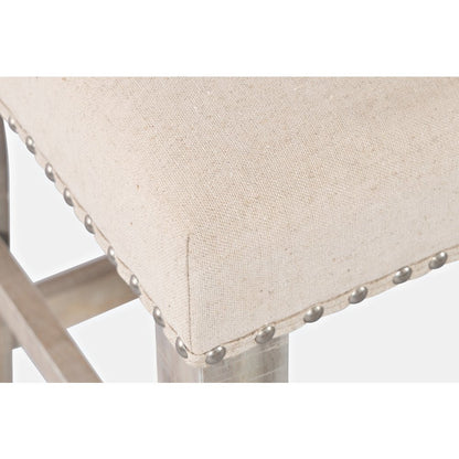Fairview Transitional 52" Backless Upholstered Counter Height Bench