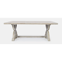 Fairview Transitional Herringbone Distressed Acacia Coffee Table
