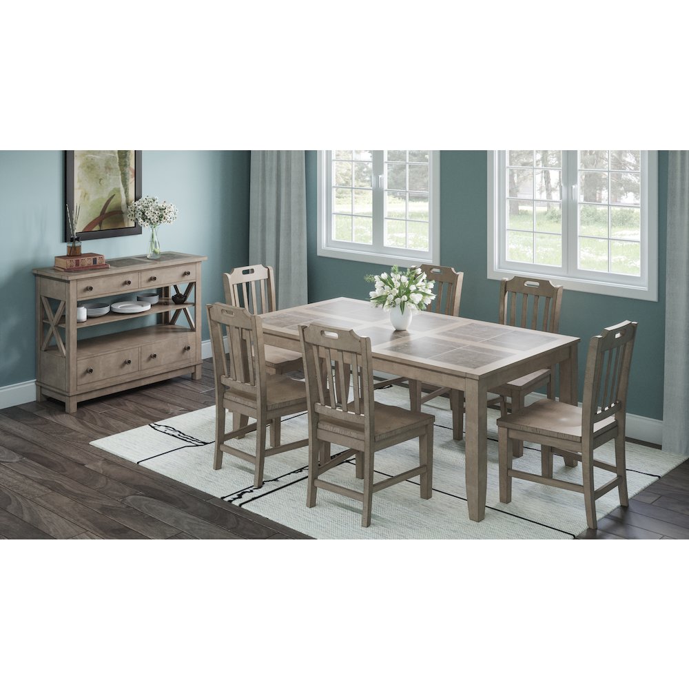 Prescott Park Modern Contemporary Four Drawer Server