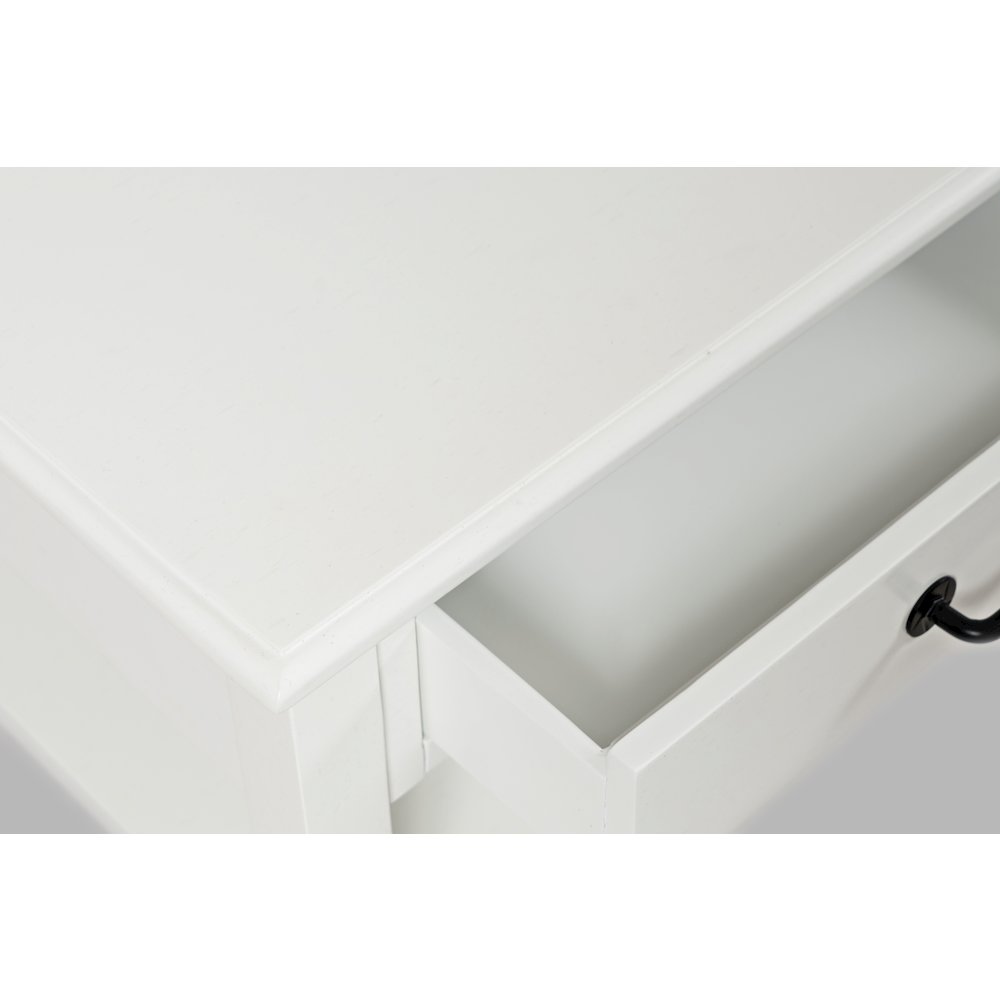 North Fork Acacia 2 Drawer Coffee Table with Casters