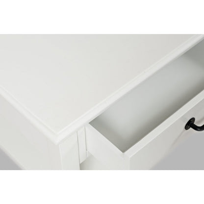 North Fork Acacia 2 Drawer Coffee Table with Casters