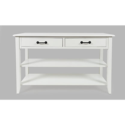 North Fork Acacia 2 Drawer Sofa Table